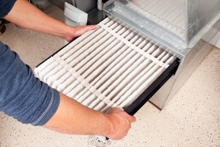 replacing furnace filters